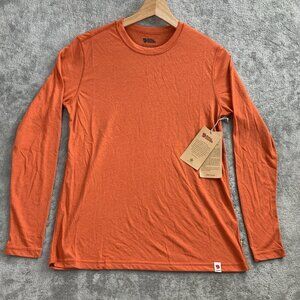 Fjallraven Shirt Womens XS High Coast Lite Basic Top Orange Long Sleeve Gorpcore